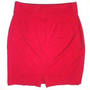 Isabella DeMarco pencil Skirt RED size 12 career church lined rayon nylon